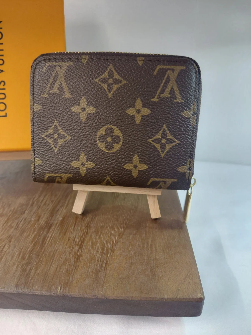 Louis Vuitton Monogram Zippy Zip Around Wallet-Coin Purse Brown